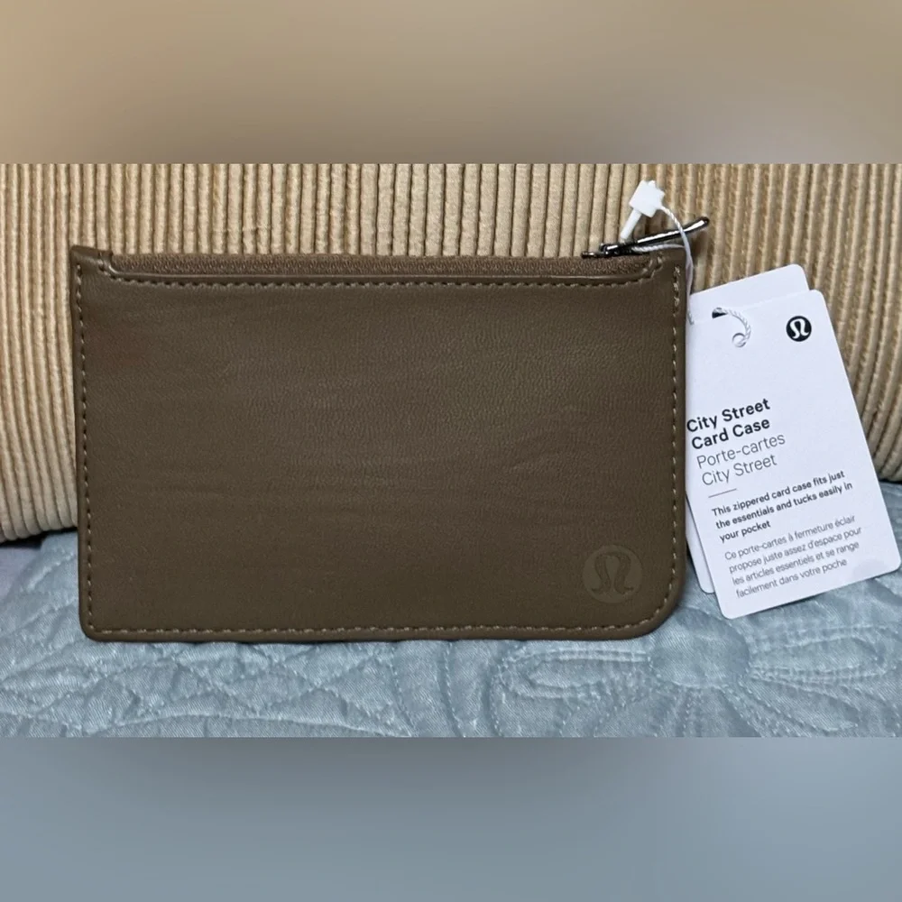 NWT Lululemon City Street Card Case in Artifact brown.